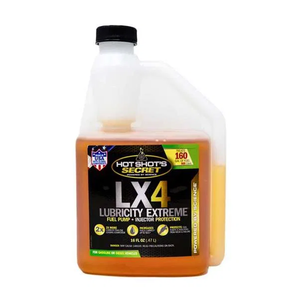 LX416ZSP – HOT SHOTS Fuel Additive, Fuel System Cleaner For Diesel And Gasoline Treats Up To 160 Gallons 16 Ounce Squ...